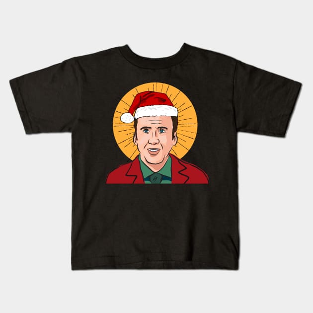 Jolly Saint Nick Kids T-Shirt by MikeBrennanAD